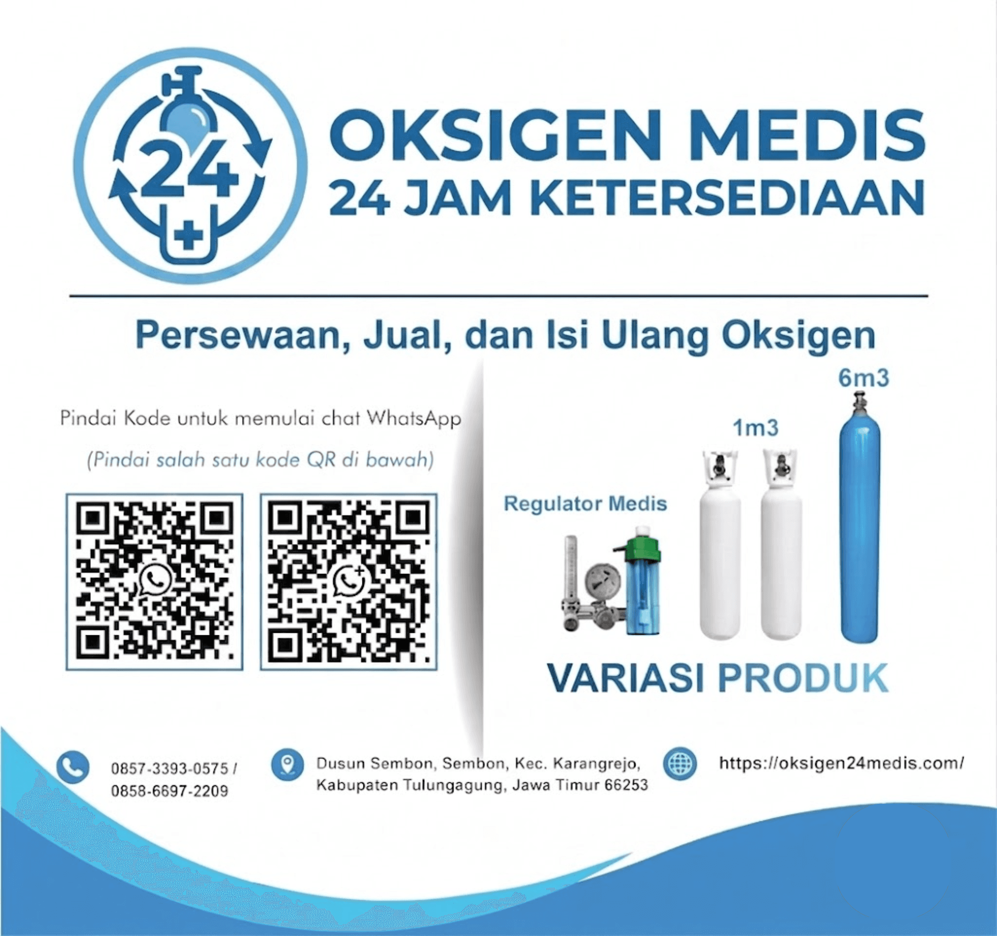 Poster Informasi Pelayanan Oksigen