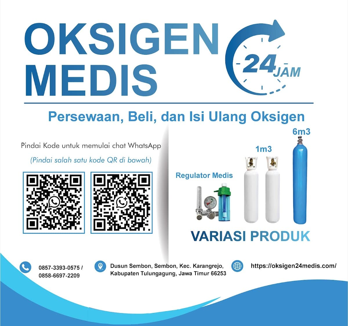 Poster Informasi Pelayanan Oksigen